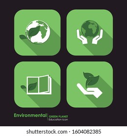 Image with different pictograms of land care.