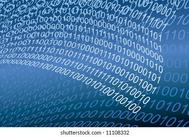 Image of digital binary code