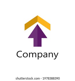 image of the direction logo above an arrow