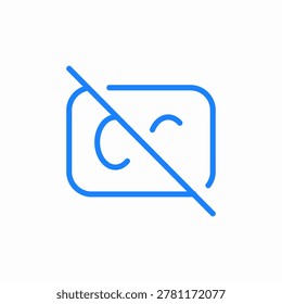 image disabled hidden icon sign vector