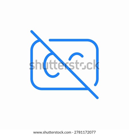 image disabled hidden icon sign vector