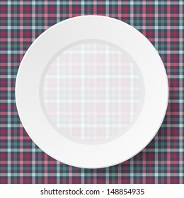 Image dishes on a napkin