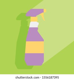 Image of dishwashing detergent bottle isolated on white background