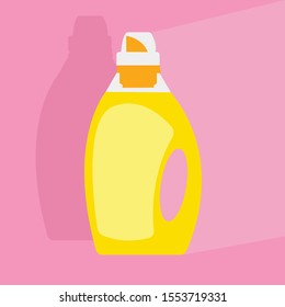 image of dishwashing detergent bottles isolated on  background