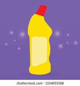 image of dishwashing detergent bottles isolated on  background