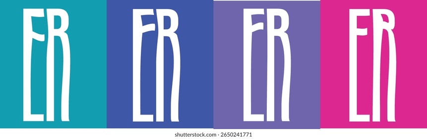 The image displays the letters "FR" in white, bold, sans-serif font. 