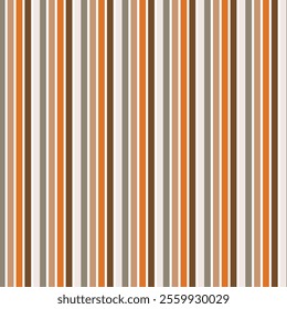 The image displays a pattern of vertical stripes in various shades of brown, orange, and beige. The stripes are evenly spaced and alternate in color, creating a visually appealing 