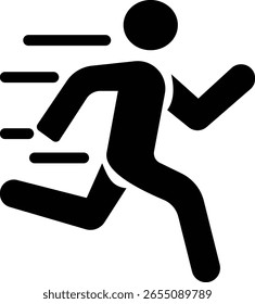 image displays of running and walking icon. often used to symbolize movement fitness or activity in various contexts workout modes or goals related to speed progress or routes web design infographics