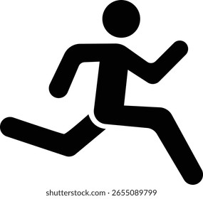 image displays of running and walking icon. often used to symbolize movement fitness or activity in various contexts workout modes or goals related to speed progress or routes web design infographics