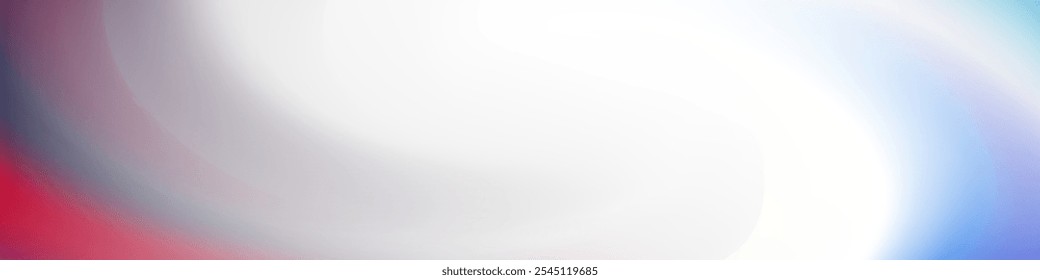 The image displays a soft, abstract gradient background with a blend of light blue, white, and a hint of red in the corner. 