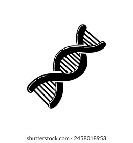 Imagen de la estructura del ADN, ícono genético del ADN