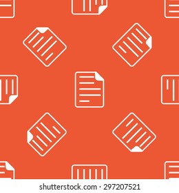 Image of document page, repeated on orange background