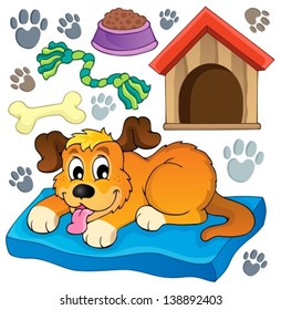 Imagen con tema de perro 5 - ilustración vectorial eps10.
