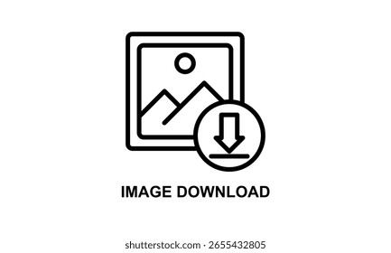 Image Download Vector Icon Isolated On White Background