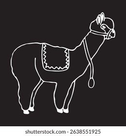 image for drawing alpaca easy way