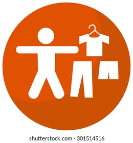 An image of a dress code business icon.
