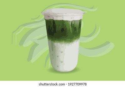 Image of a drink called Grenn tea milk.
