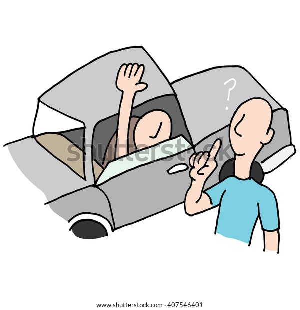 An image of a Driver\
asking directions.