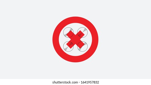 Image of Drone Bans Sign.