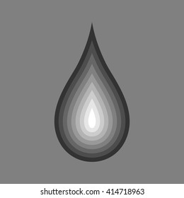 The image droplets on a gray background.