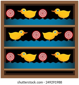 An Image Of A Duck Shooting Gallery.