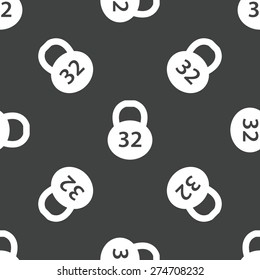 Image of dumbbel repeated on grey background