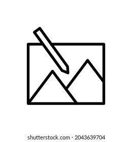image editing icon vector design element