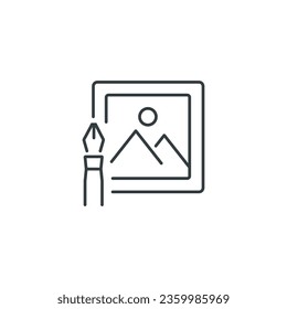 Bildbearbeitungs-Symbol, Vektorgrafik