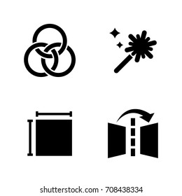 Image Editing. Simple Related Vector Icons Set for Video, Mobile Apps, Web Sites, Print Projects and Your Design. Black Flat Illustration on White Background.