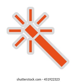 image editing wand isolated icon design, vector illustration  graphic 