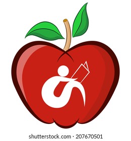 An image of an education apple.