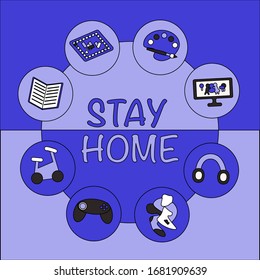Image of entertainment during home isolation