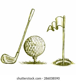 Image of equipment for golf