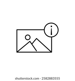 Image Error icon Thin line art isolated