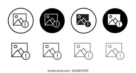 Image Error icon web design in vector