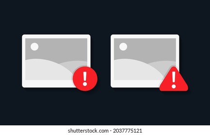 Image error. No picture photo available. Illustration vector