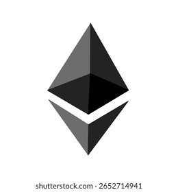 Imagem do logotipo Ethereum da criptomoeda