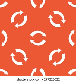 Image of exchange symbol, repeated on orange background