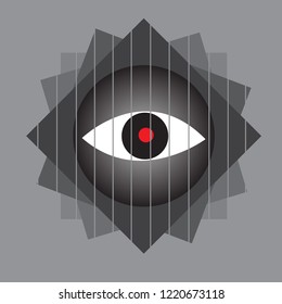 The image of the eye. Avatar for computer player.