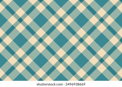 Image fabric seamless textile, light vector check background. Picture pattern texture plaid tartan in cyan and light colors.