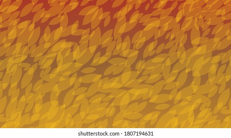 Image of fallen leaves. Image of autumn. Created with vector data.