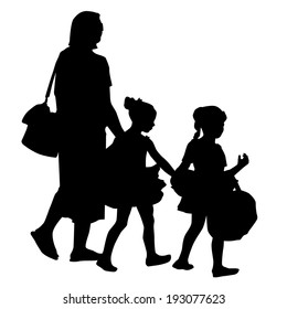 An image of a family going to a dance recital.