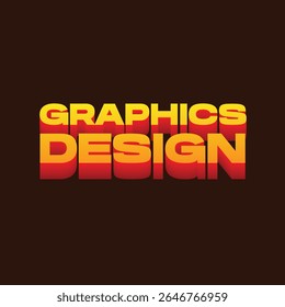 The image features 3D block text reading “GRAPHICS DESIGN.”