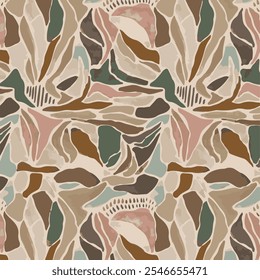 The image features a background pattern that showcases various motifs and designs. It is suitable for use in fabric, clothing, and art projects, as well as wrapping paper. 