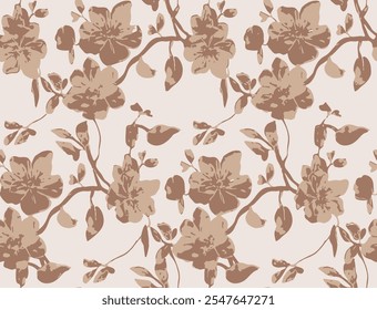 The image features a background pattern that is likely inspired by the delicate details of petals and flowers. The design may include various floral motifs 