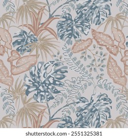 The image features a background pattern that showcases a floral motif. It incorporates designs suggestive of clothing and fabric, with intricate drawings or paintings that could be suitable