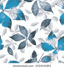 The image features a background pattern that incorporates elements of leaf designs. It appears to be an artistic representation, showcasing a harmonious blend of nature and creativity. 