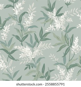 The image features a background pattern that likely incorporates elements related to flowers and plants. It suggests a design inspired by nature, possibly with floral motifs or leafy textures. 