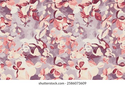 The image features a background pattern that showcases a beautiful design incorporating flowers, specifically lilacs, along with delicate butterflies. 