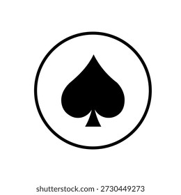 La Imagen presenta un trébol negro, también conocido como trébol, centrado dentro de un marco circular blanco. El trébol consta de tres círculos superpuestos con un Pequeño triángulo en la parte inferior, todos en negro. El diseño es simple y simétrico, siendo el trébol el punto focal.